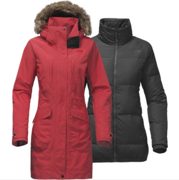 The North Face Outer Boroughs Triclimate Jacket M Red - Picture 1 of 16